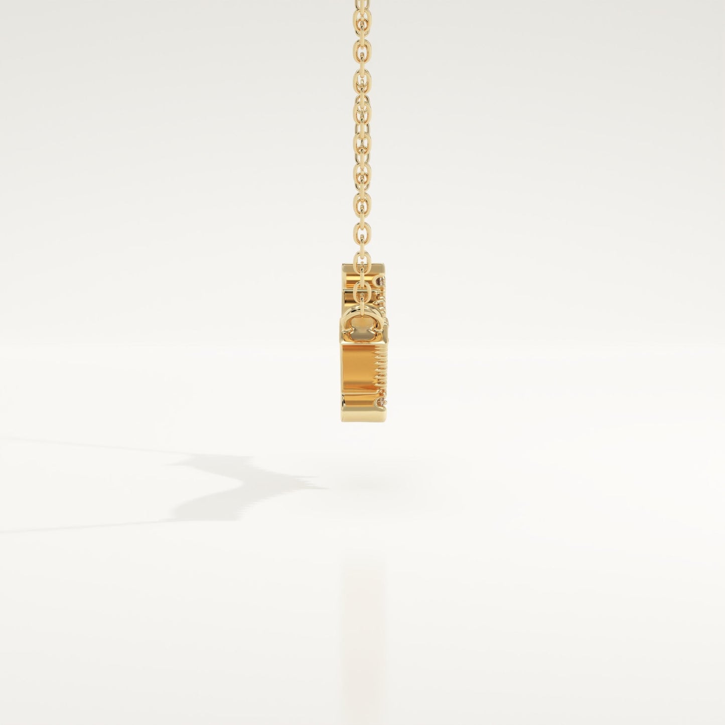 0.123 TCW Round Lab-Grown Diamond Nature Inspired Necklace