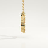 0.2 TCW Round Lab-Grown Diamond Leo Constellation Necklace