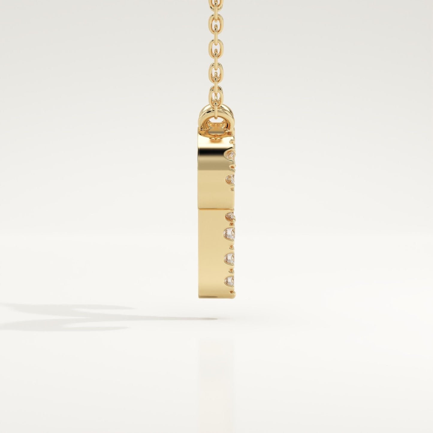 0.098 TCW Round Lab-Grown Diamond Aries Zodiac Necklace
