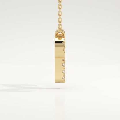 0.098 TCW Round Lab-Grown Diamond Aries Zodiac Necklace