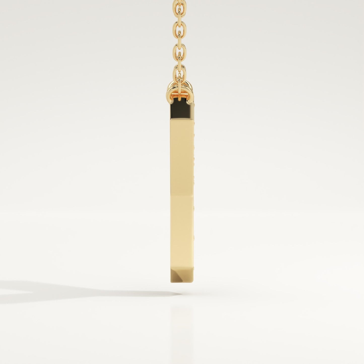 0.23 TCW Round Lab-Grown Diamond Y Initial Necklace