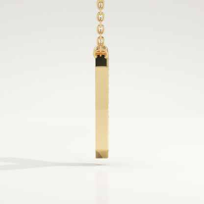 0.23 TCW Round Lab-Grown Diamond Y Initial Necklace