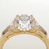 2.0 CT Oval Cut Cluster Lab-Grown Diamond Engagement Ring