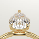 2.0 CT Pear Cut Solitaire Lab-Grown Diamond Engagement Ring