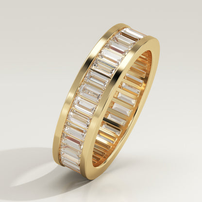 1.8 TCW Baguette Lab Grown Diamond Full Eternity Wedding Band (US Size 5 Ready To Ship)