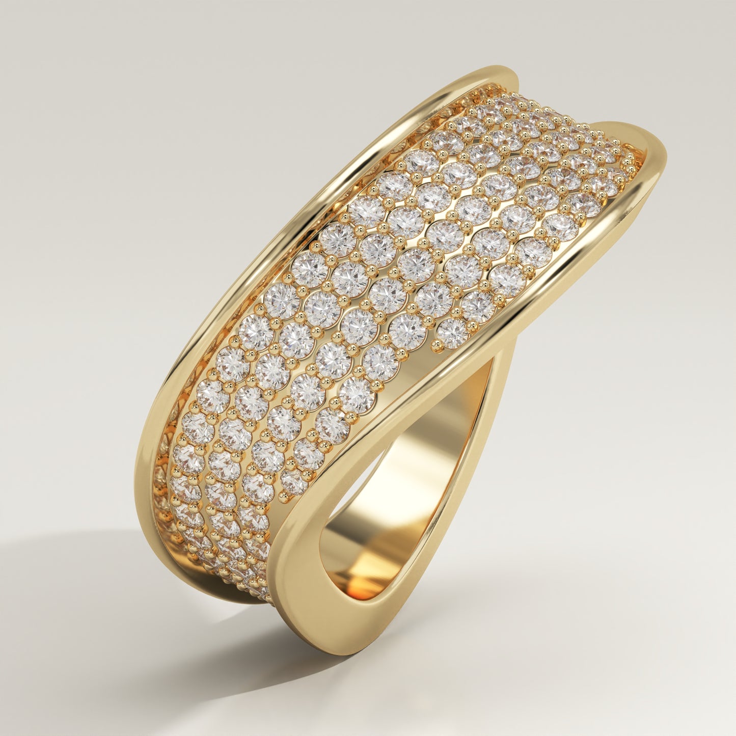 0.953 TCW Round Lab-Grown Diamond Multi Stone Wedding Band