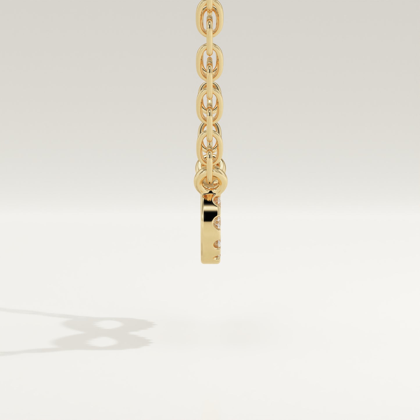 0.20 TCW Round Lab-Grown Diamond Infinity Charm Necklace