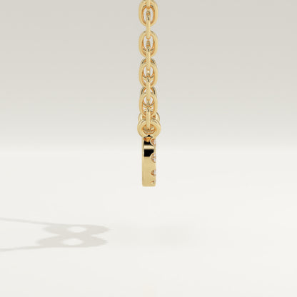 0.20 TCW Round Lab-Grown Diamond Infinity Charm Necklace