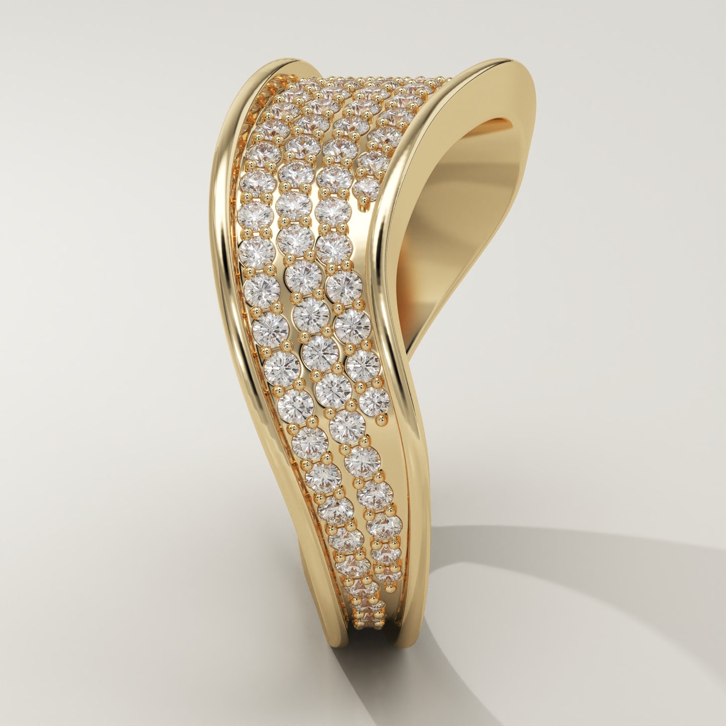 0.953 TCW Round Lab-Grown Diamond Multi Stone Wedding Band