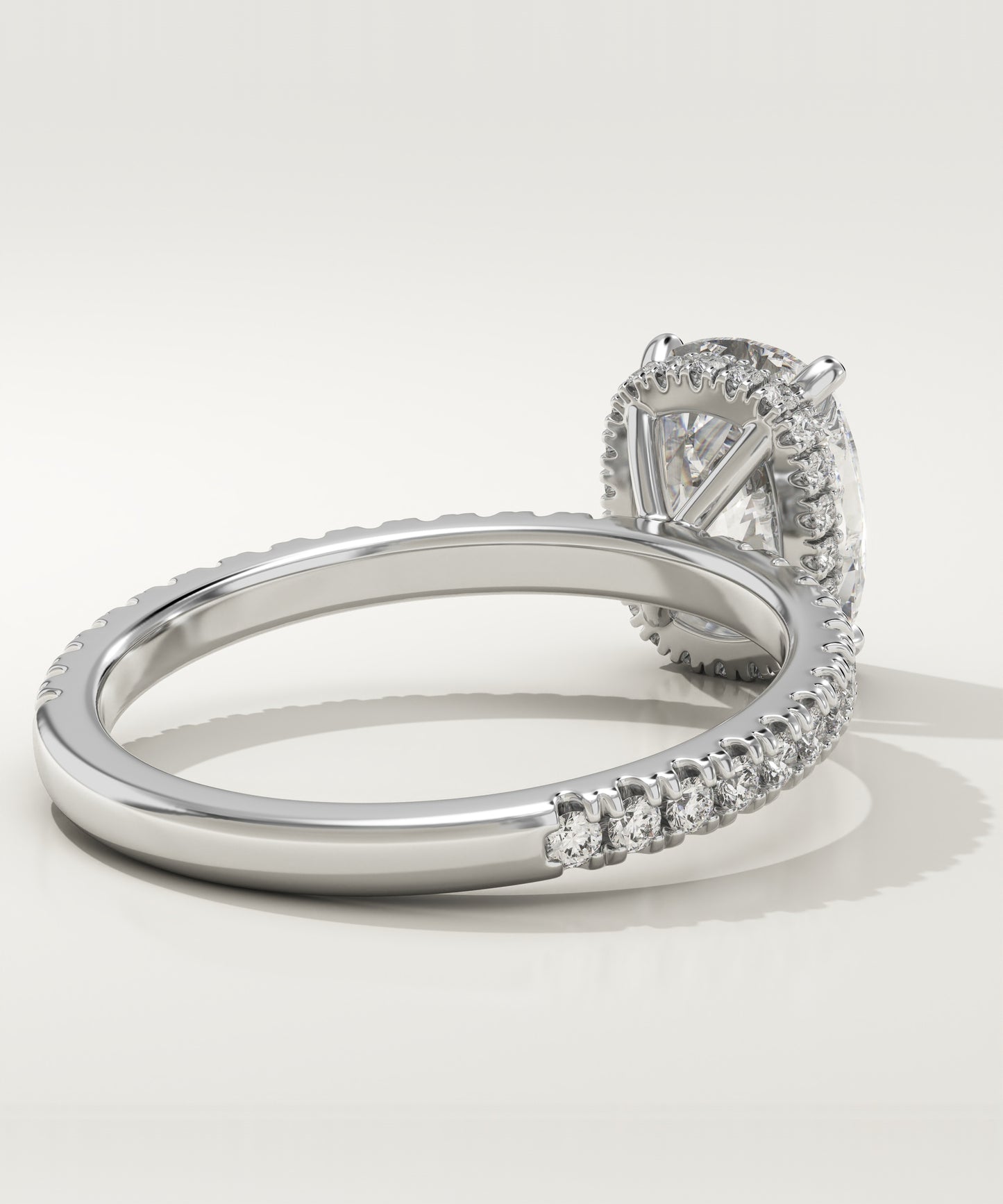 2 CT Elongated Cushion Cut Moissanite Pave Engagement Ring (US Size 6.5 Ready To Ship)