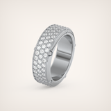1.00 CT Muti- Row Setting Moissanite Diamond Band For Him