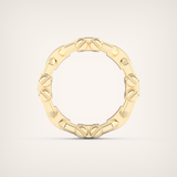 0.30 CT Elegant Round Moissanite Diamond Men's Wedding Band