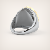 0.55 CT Round Moissanite Diamond  Band For Him