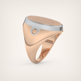 0.55 CT Round Moissanite Diamond  Band For Him