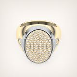 0.55 CT Round Moissanite Diamond  Band For Him