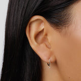 0.75 TCW Round Lab-Grown Diamond Hoop Earrings