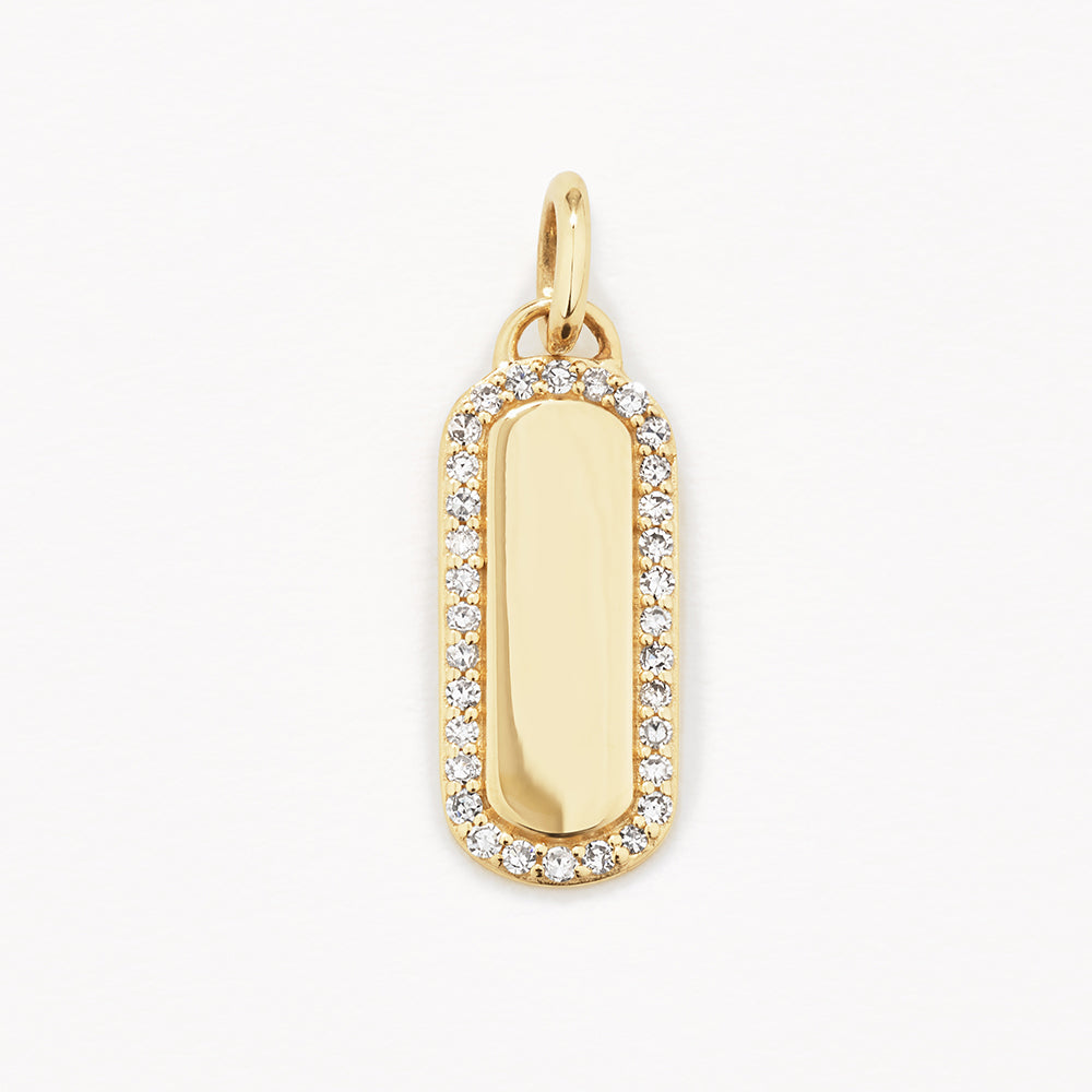 0.3 TCW Round Lab-Grown Diamond Bar Necklace