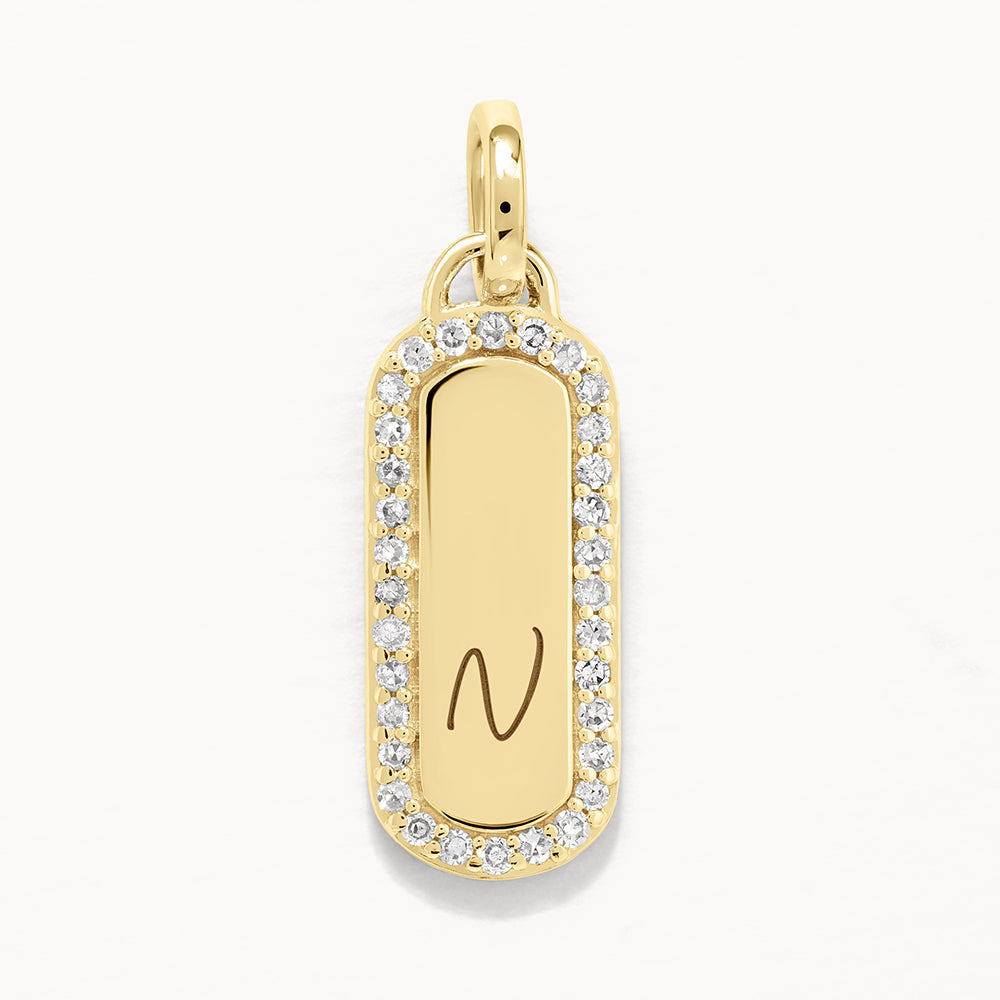 0.3 TCW Round Lab-Grown Diamond Bar Necklace