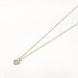 0.07 TCW Round Lab-Grown Diamond Heart Necklace