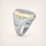 0.55 CT Round Moissanite Diamond  Band For Him