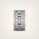 2.10 CT  Two Tone style Moissanite Diamond Men's Wedding Band
