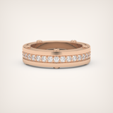 0.98 CT Channel Set Moissanite Diamond Men's Wedding Band