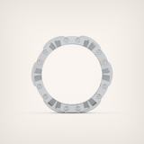 1.0 CT Round Shaped Moissanite Wedding Band For Men