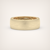 0.70 CT Polished Edged Moissanite Diamond Men's Wedding Band