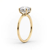 2 CT Pear Cut Hidden Halo Lab-Grown Diamond Engagement Ring