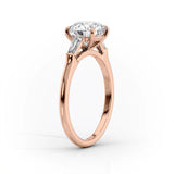 2 CT Princess Cut Three Stone Lab-Grown Diamond Engagement Ring
