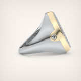 0.55 CT Round Moissanite Diamond  Band For Him