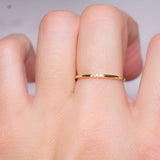 0.2 TCW Round Shaped April-Diamond Birthstone Wedding Band