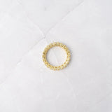 1.5 TCW Round Shaped April-Diamond Birthstone Wedding Band