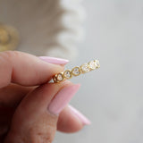 1.5 TCW Heart Shaped April-Diamond Birthstone Wedding Band