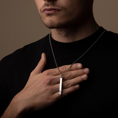 Engravable Bar Necklace