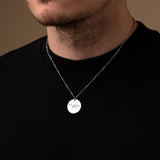 Engravable Round Pendant Necklace