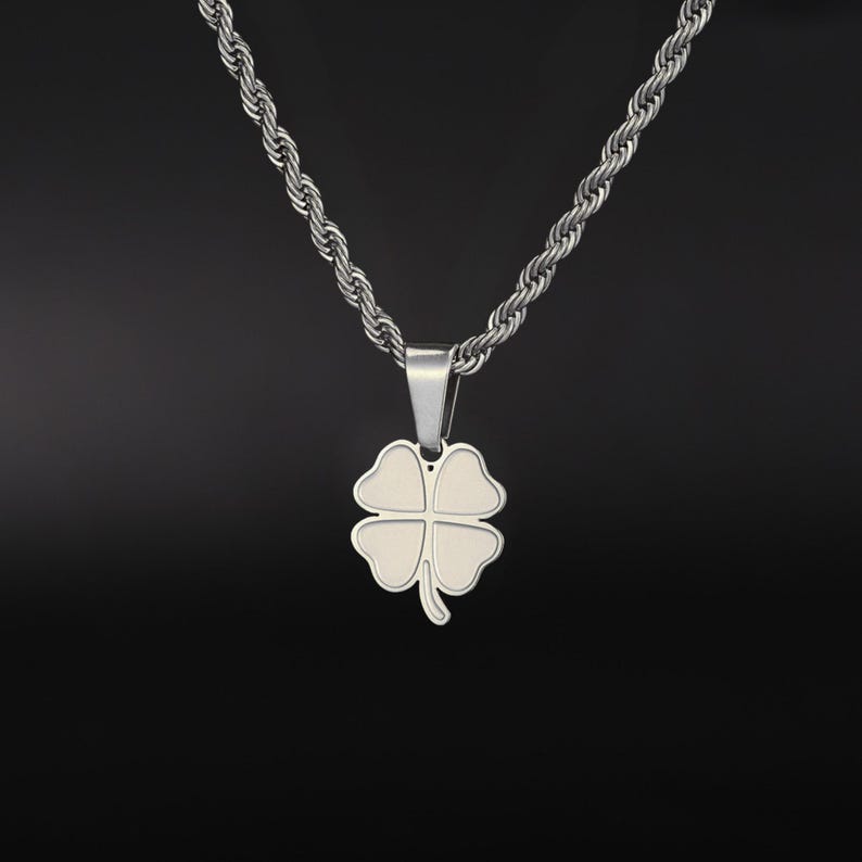 Leaf Clover Necklace For Him