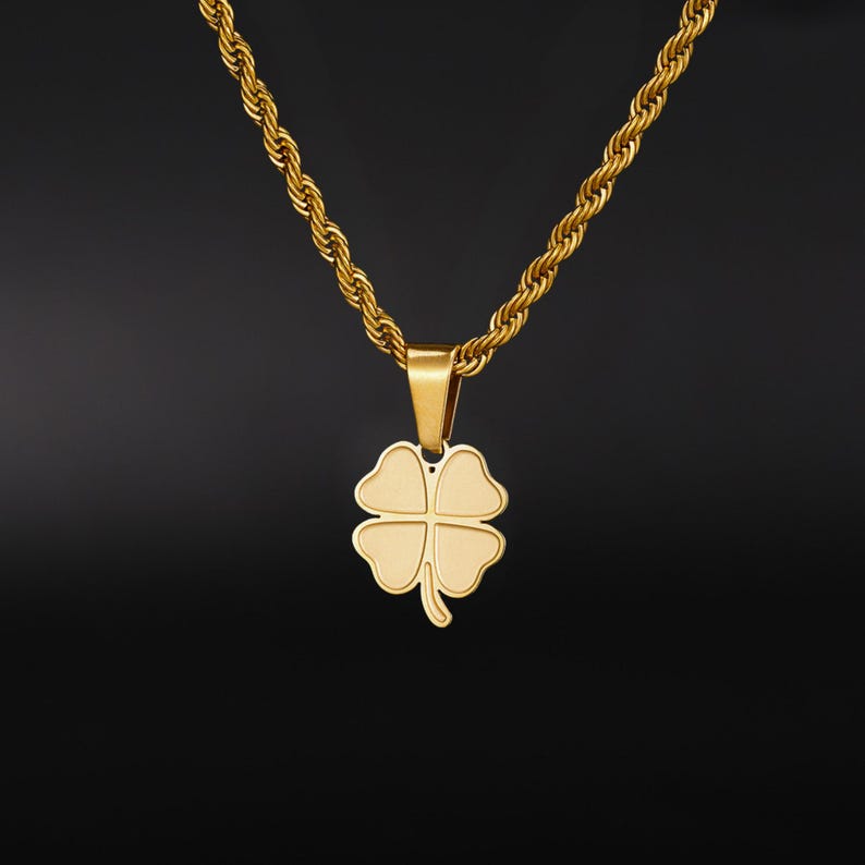 Leaf Clover Necklace For Him