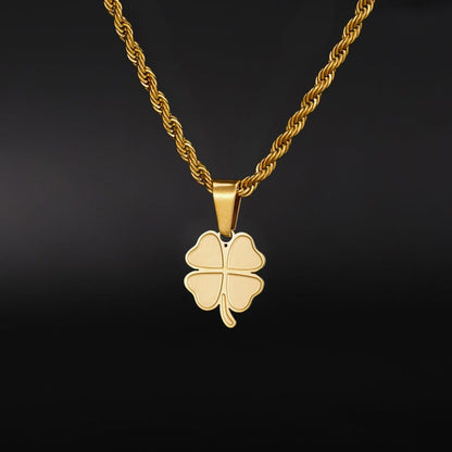 Leaf Clover Necklace For Him