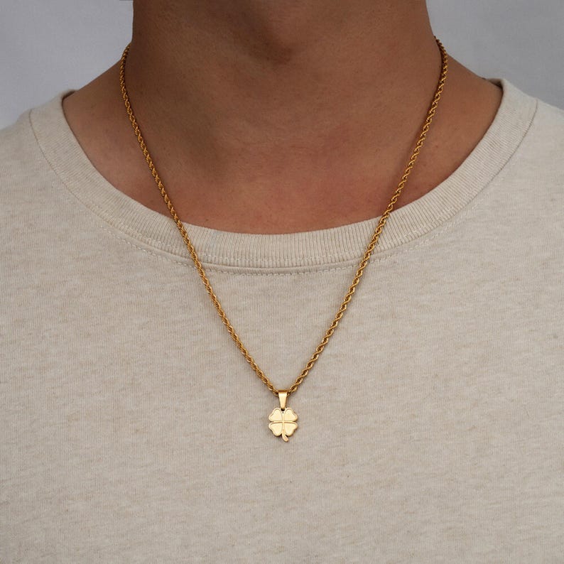 Leaf Clover Necklace For Him