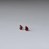 1.5 TCW Pear January-Garnet Birthstone Stud Earrings