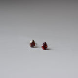 1.5 TCW Pear January-Garnet Birthstone Stud Earrings