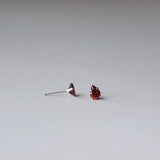 1.5 TCW Pear January-Garnet Birthstone Stud Earrings