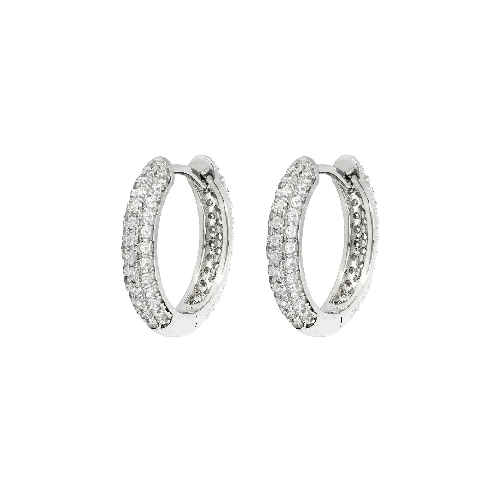 0.7 TCW Round Lab-Grown Diamond Hoop Earrings