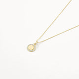 0.14 TCW Round Lab-Grown Diamond Engravable Necklace