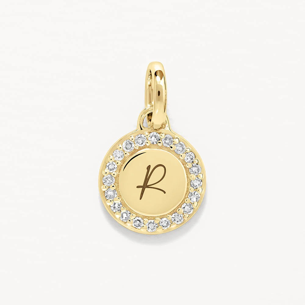 0.14 TCW Round Lab-Grown Diamond Engravable Necklace