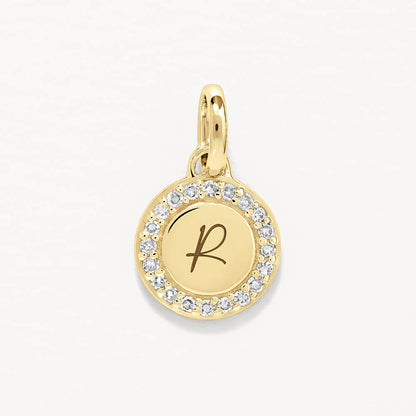 0.14 TCW Round Lab-Grown Diamond Engravable Necklace