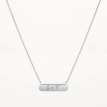 Engravable Bar Necklace
