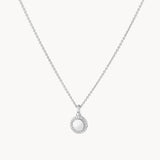 0.14 TCW Round Lab-Grown Diamond Engravable Necklace