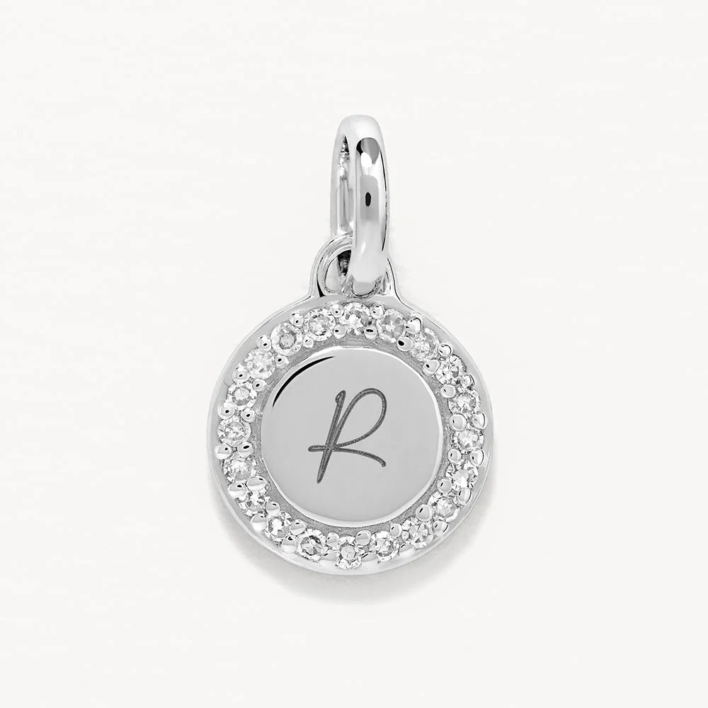 0.14 TCW Round Lab-Grown Diamond Engravable Necklace